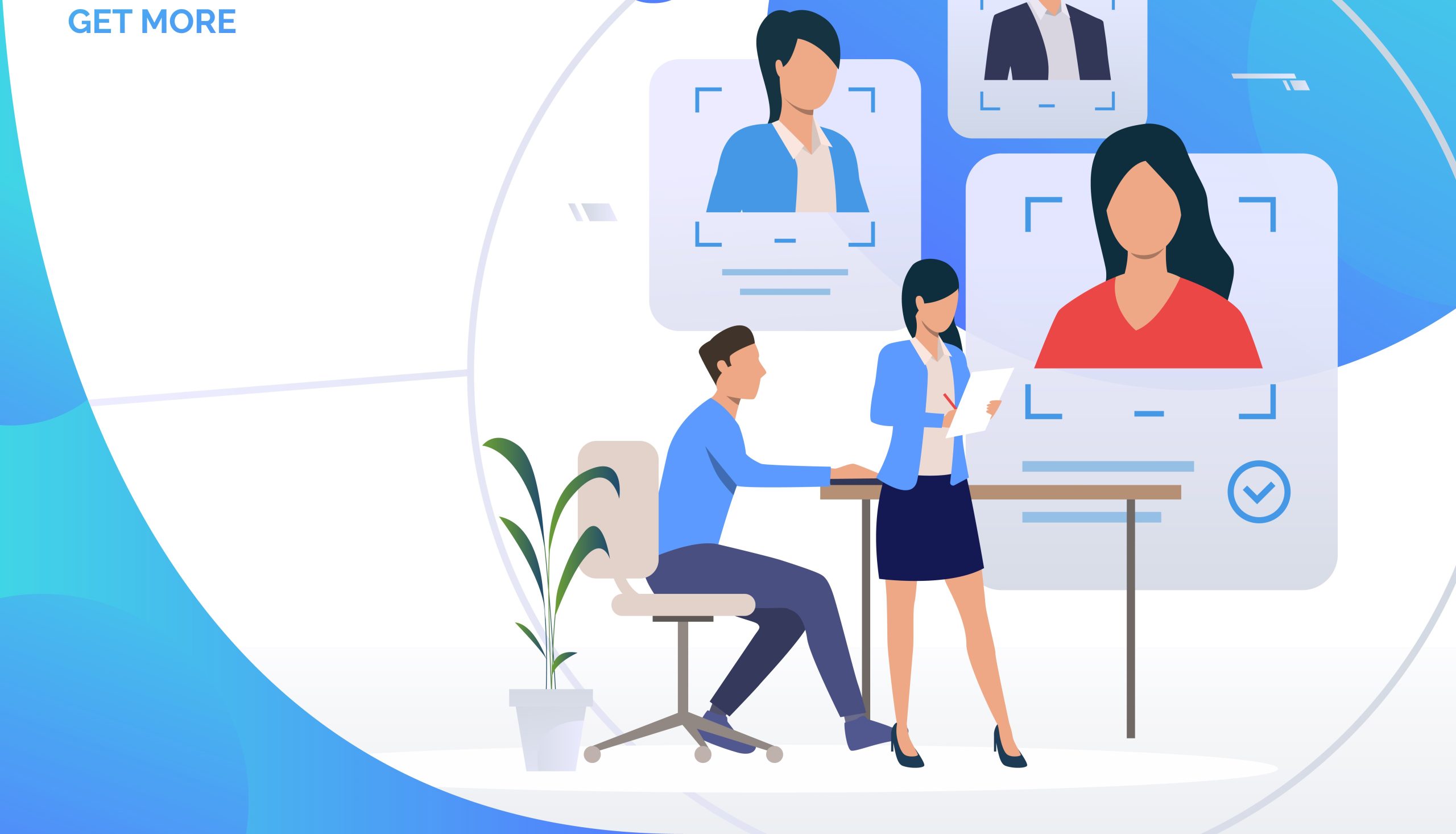 Recruiting agents studying candidate profiles