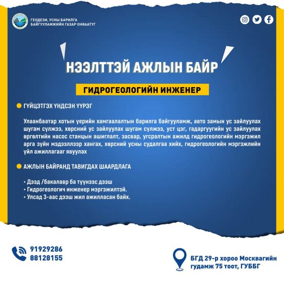 Нээлттэй ажлын байр